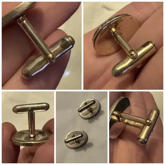 Tiffany & Co AUTHENTIC Vintage 925 Sterling Silver Cufflinks Cuff Links - Picture 14 of 16